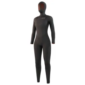 MYSTIC WMS GEM 6/4/3 HOODED CHEST ZIP BLACK
