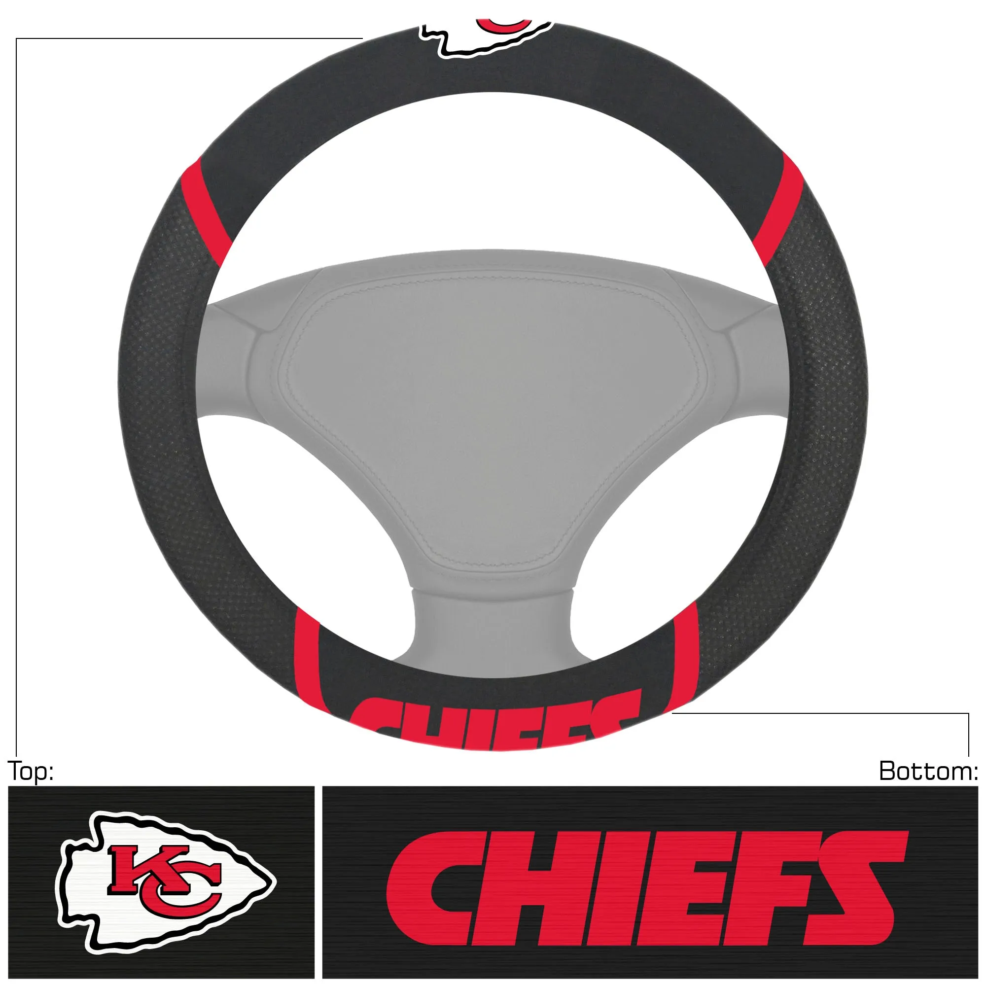 NFL - Kansas City Chiefs Steering Wheel Cover