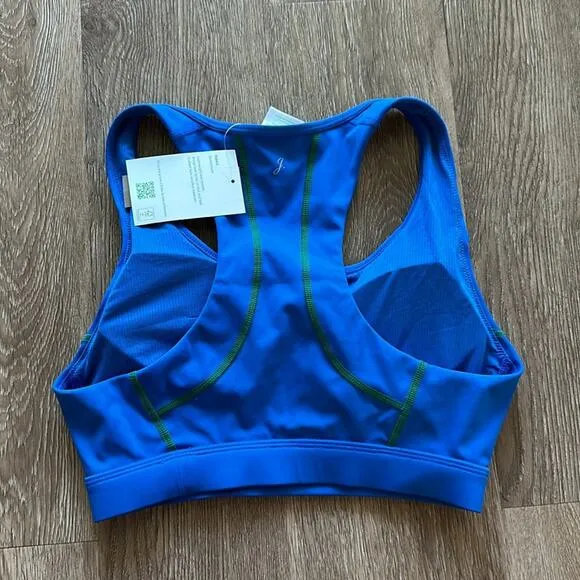 NWT J.Crew Sleek Stretch Zip Front Sports Bra