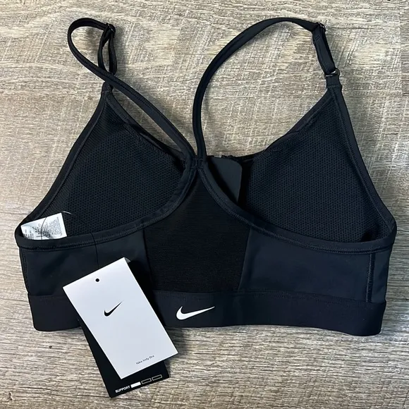 NWT Nike Black Mesh Sports Bra Size XS