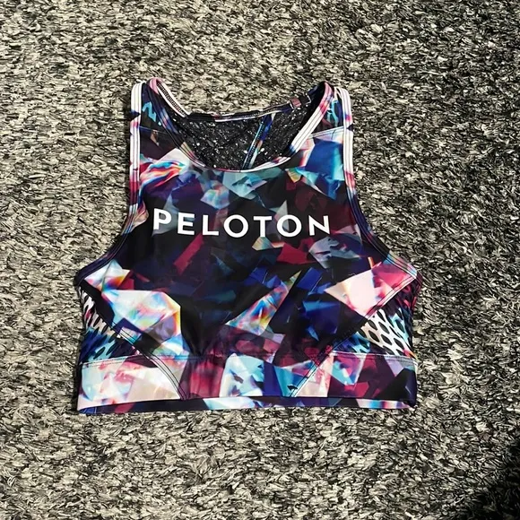 NWT Peloton abstract cute sports bra