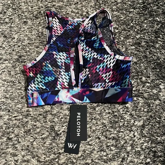 NWT Peloton abstract cute sports bra