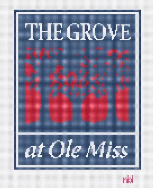 Ole Miss- The Grove Pillow Canvas