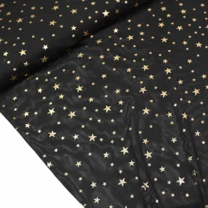 Power Mesh Fabric - Black and gold