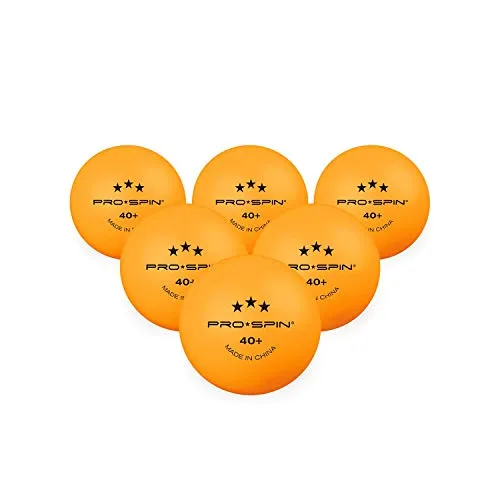 PRO SPIN Ping Pong Balls - Orange 3-Star 40  Table Tennis Balls (Pack of 24) | High-Performance ABS Training Balls | Ultimate Durability for Indoor/Outdoor Ping Pong Tables, Competitions, Games
