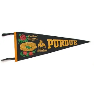 Purdue 1967 Rose Bowl Pennant