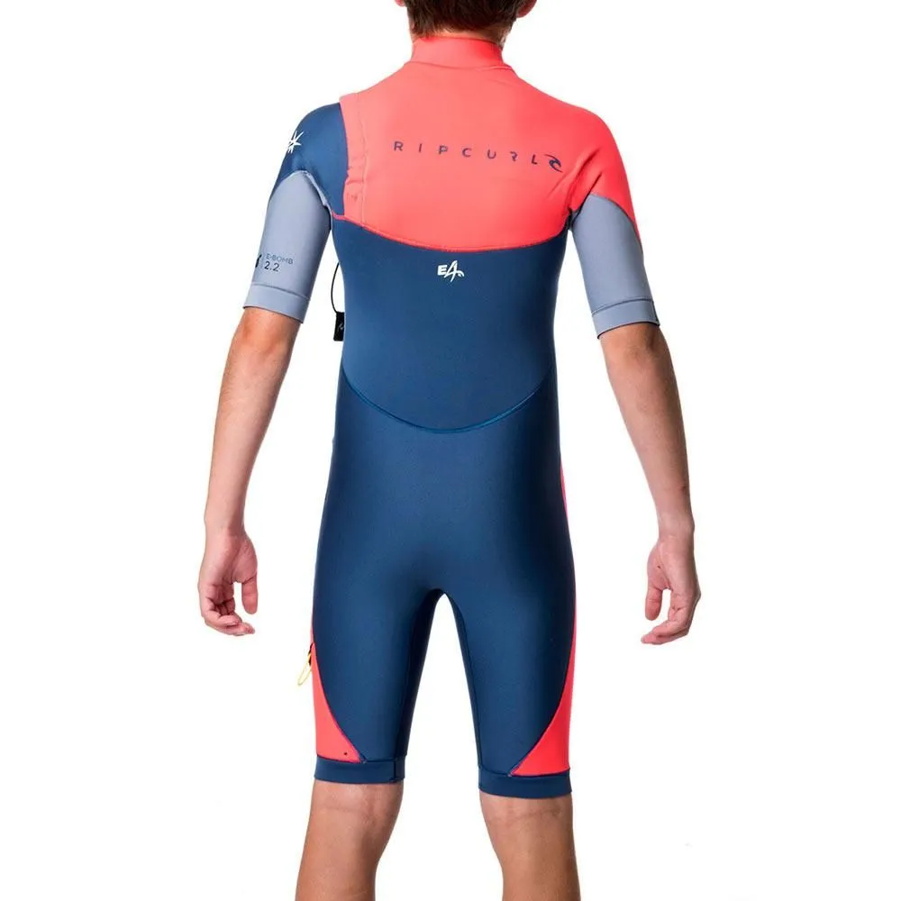 RIP CURL JUNIOR E-BOMB 2MM ZIP FREE PINK
