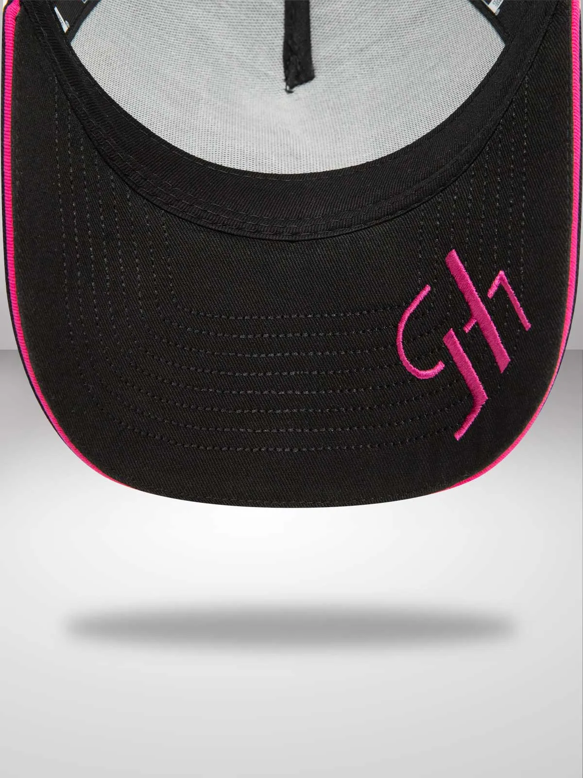 RS: Pop Color Black Trucker Cap