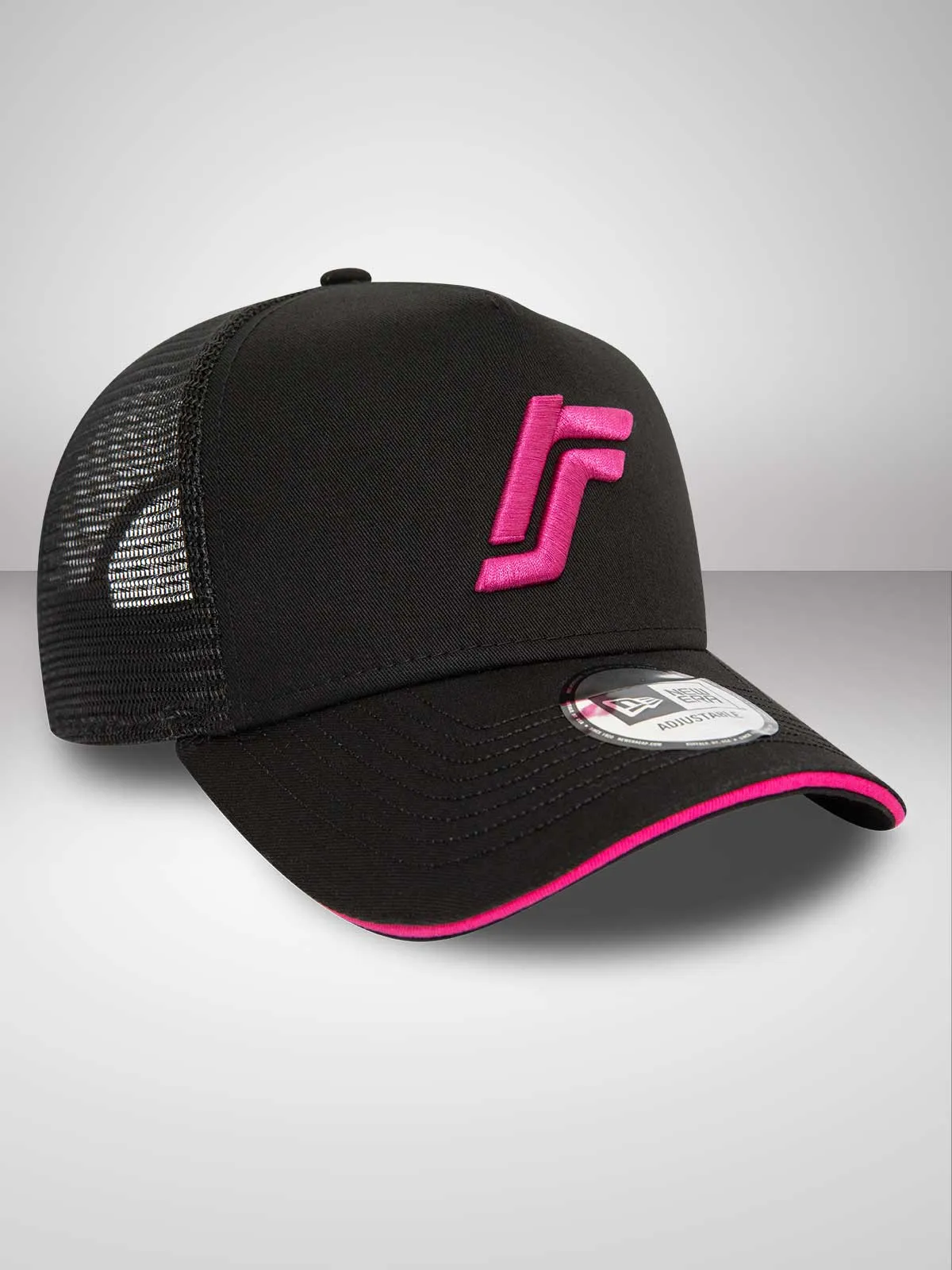 RS: Pop Color Black Trucker Cap