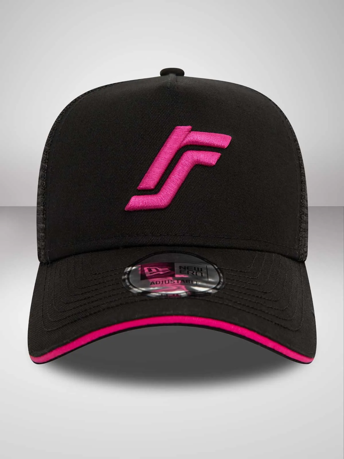 RS: Pop Color Black Trucker Cap