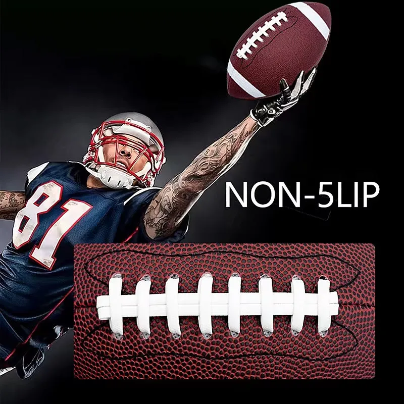Standard 8.5Inch American Football Soccer Rugby PVC Football Sports Football for Men Women Children Can Inflatable Sporting Good