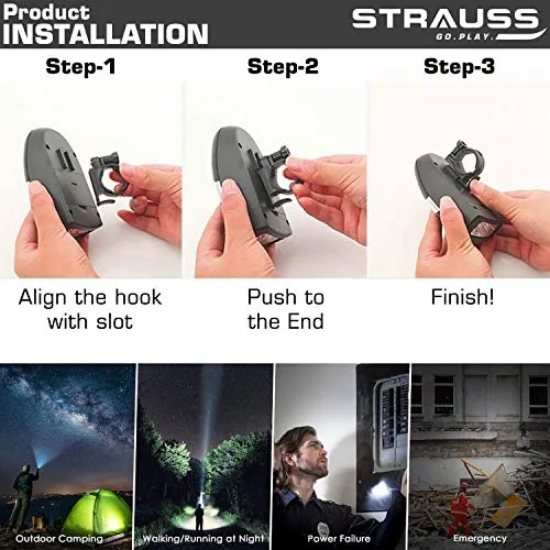Strauss Bicycle LED Headlight with Horn