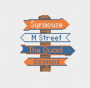 Syracuse Destination Needlepoint Sign 2