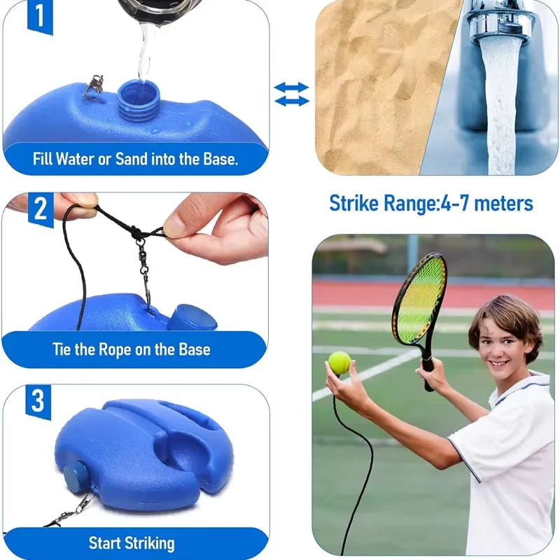 Tennis Training Ball Tennis Trainer Professional Training Primary Tool Exercise Self-Study Rebound Ball Indoor Tennis Practice