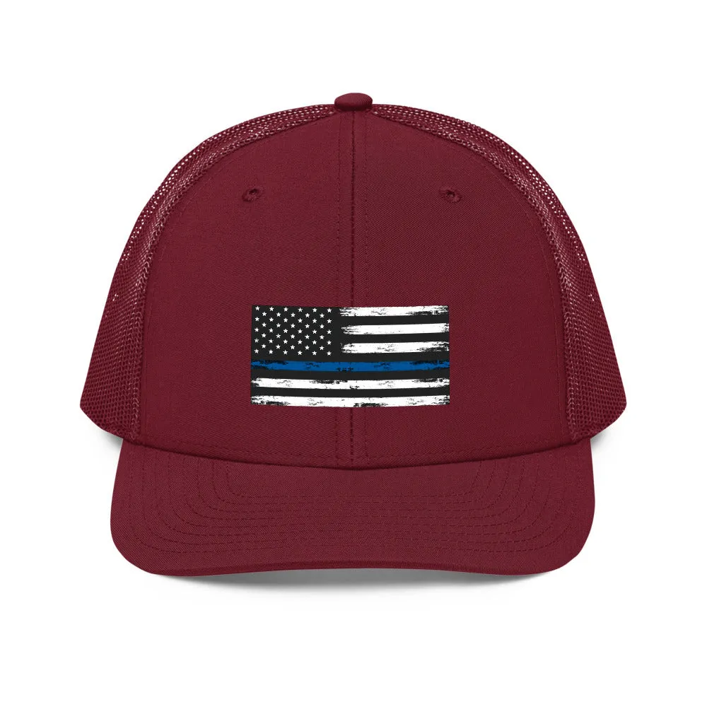 Thin blue line Trucker Cap
