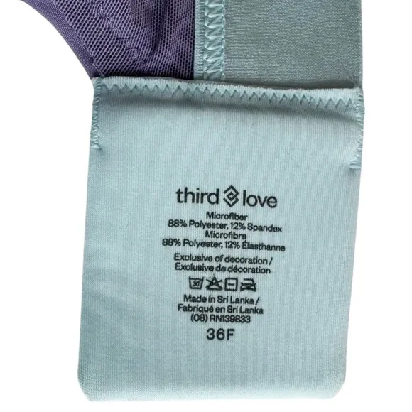 ThirdLove Kinetic Adjustable Sports Bra in Midnight Blue | 36 F NWT