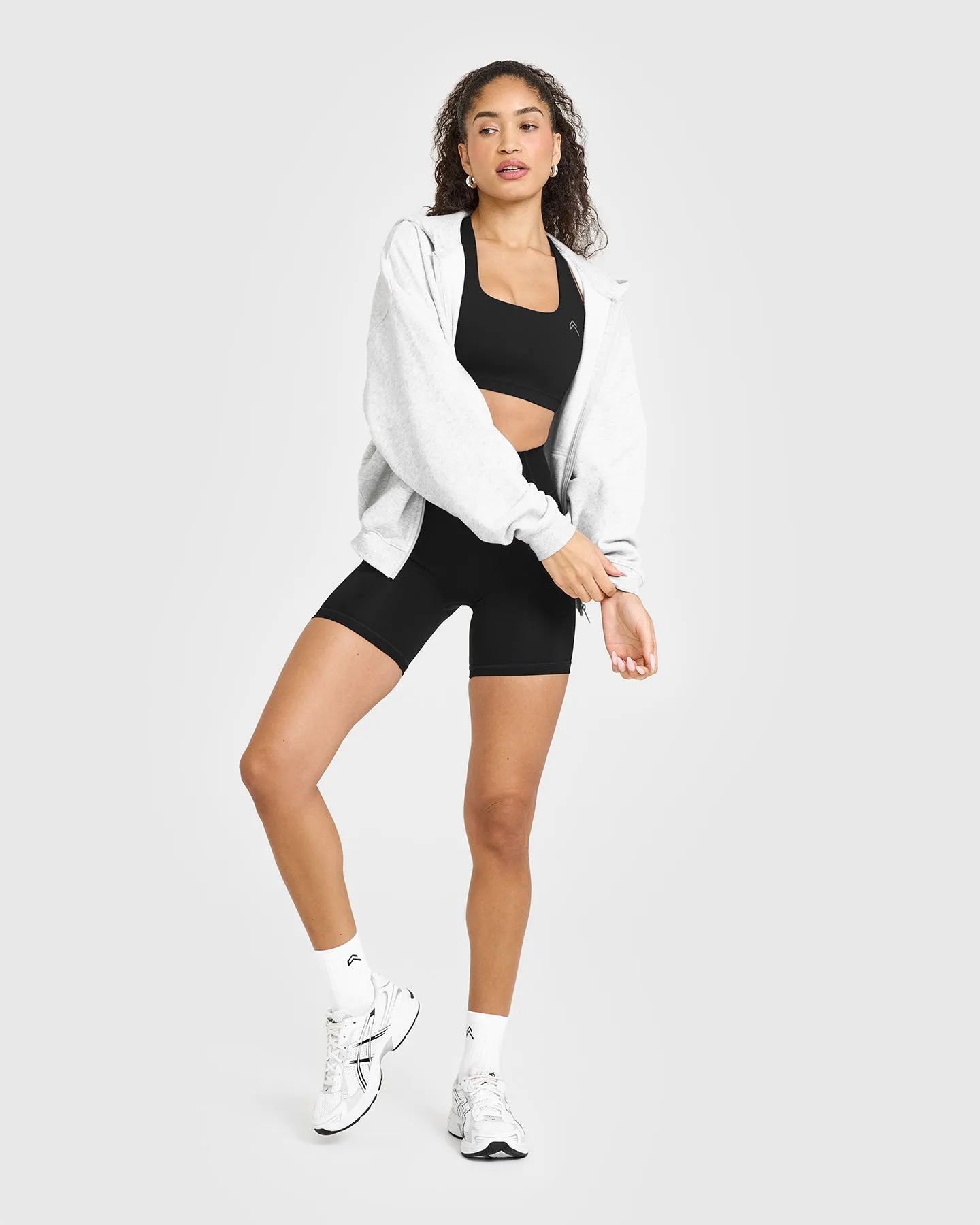 Timeless Square Neck Sports Bra | Black