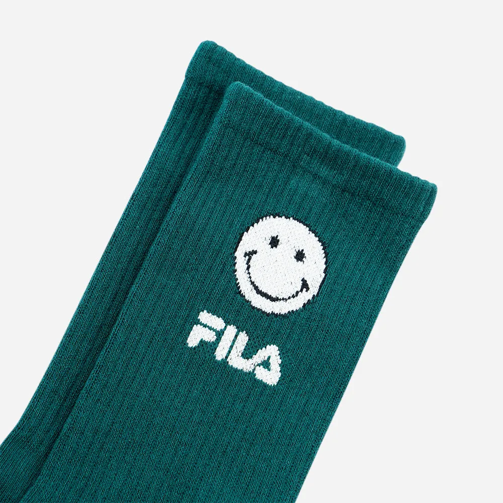 Vớ Fila Tennis Club X Smiley (1 Đôi) - Xanh Lá
