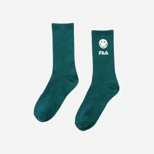 Vớ Fila Tennis Club X Smiley (1 Đôi) - Xanh Lá