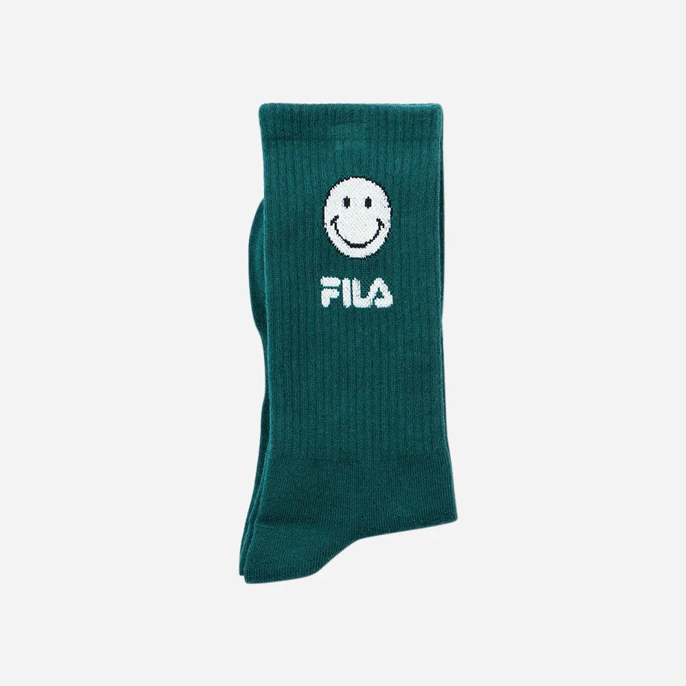 Vớ Fila Tennis Club X Smiley (1 Đôi) - Xanh Lá