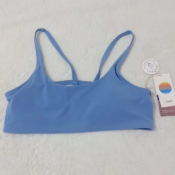 Vuori Yosemite Women's Sports Bra, Isle Blue NWT XL