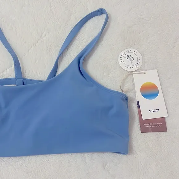 Vuori Yosemite Women's Sports Bra, Isle Blue NWT XL