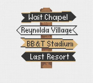 Wake Forest Icon Destination Sign
