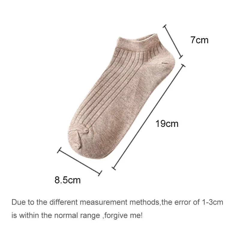 Women’s Solid Casual Cotton Ankle Socks