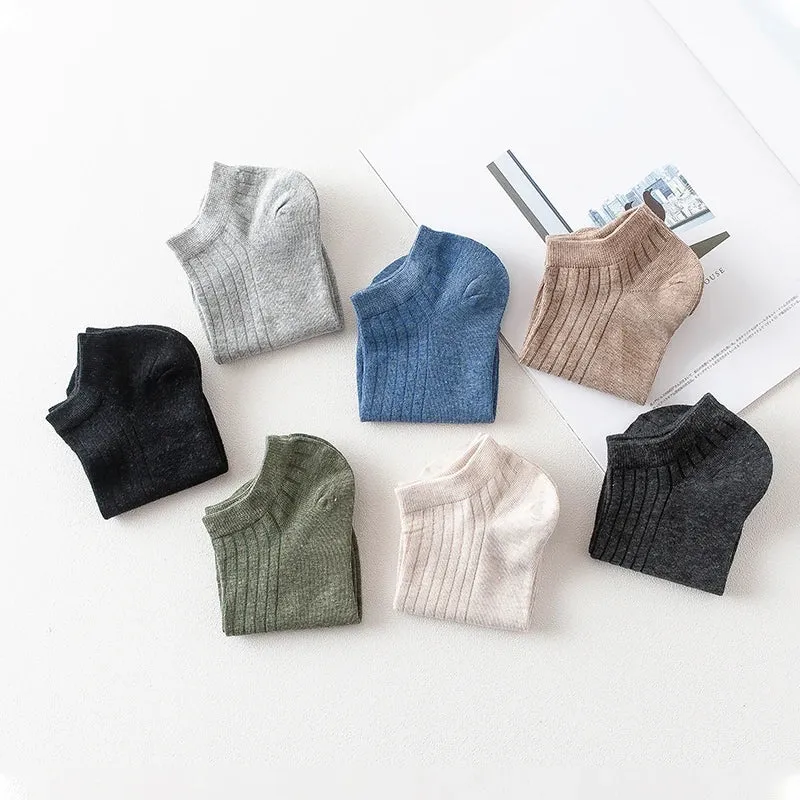 Women’s Solid Casual Cotton Ankle Socks