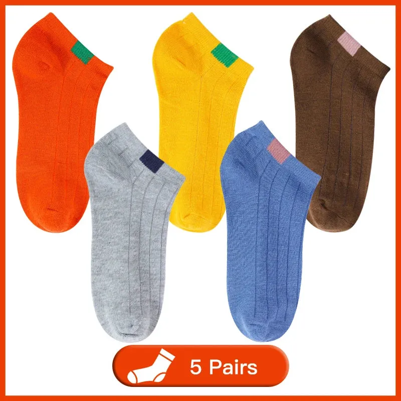 Women’s Solid Casual Cotton Ankle Socks