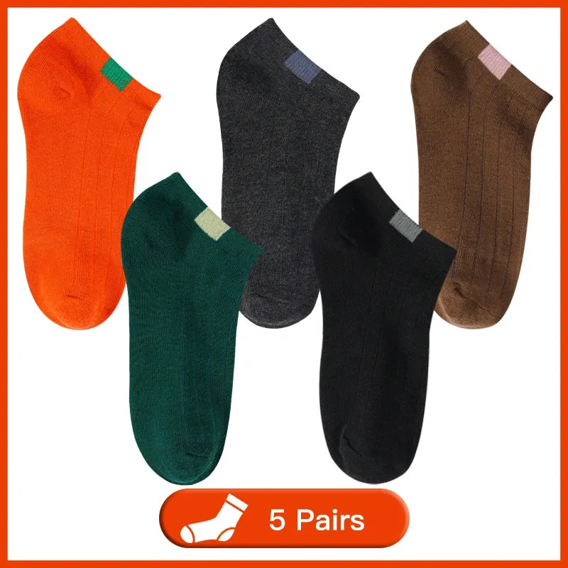 Women’s Solid Casual Cotton Ankle Socks