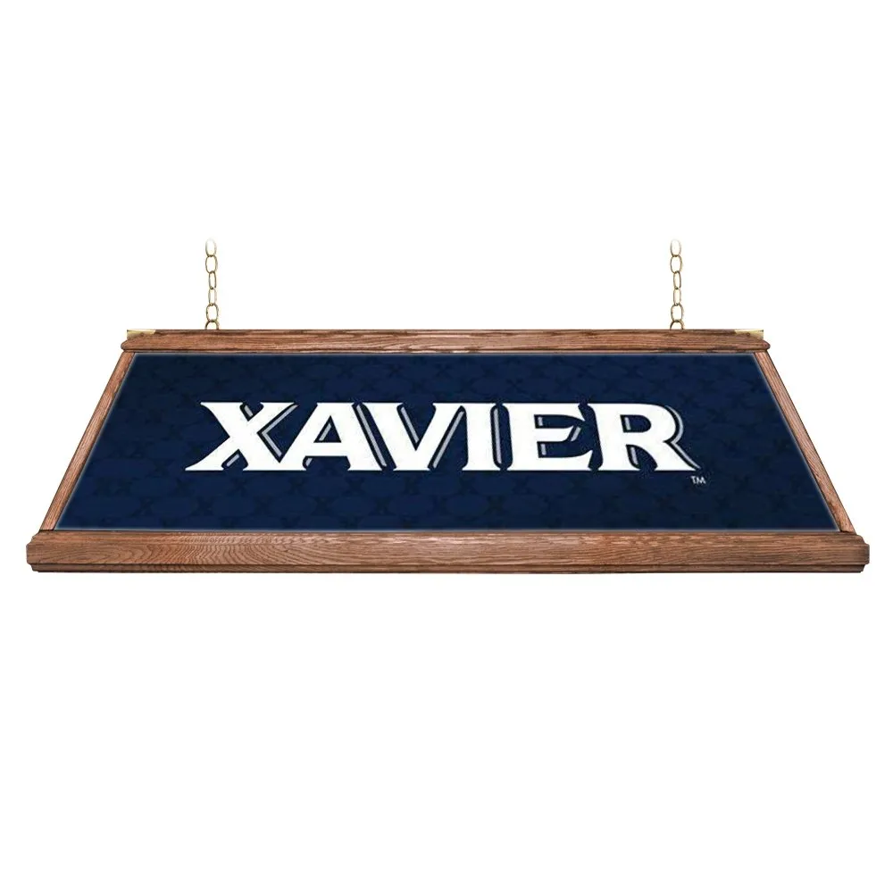 Xavier Musketeers: Premium Wood Pool Table Light