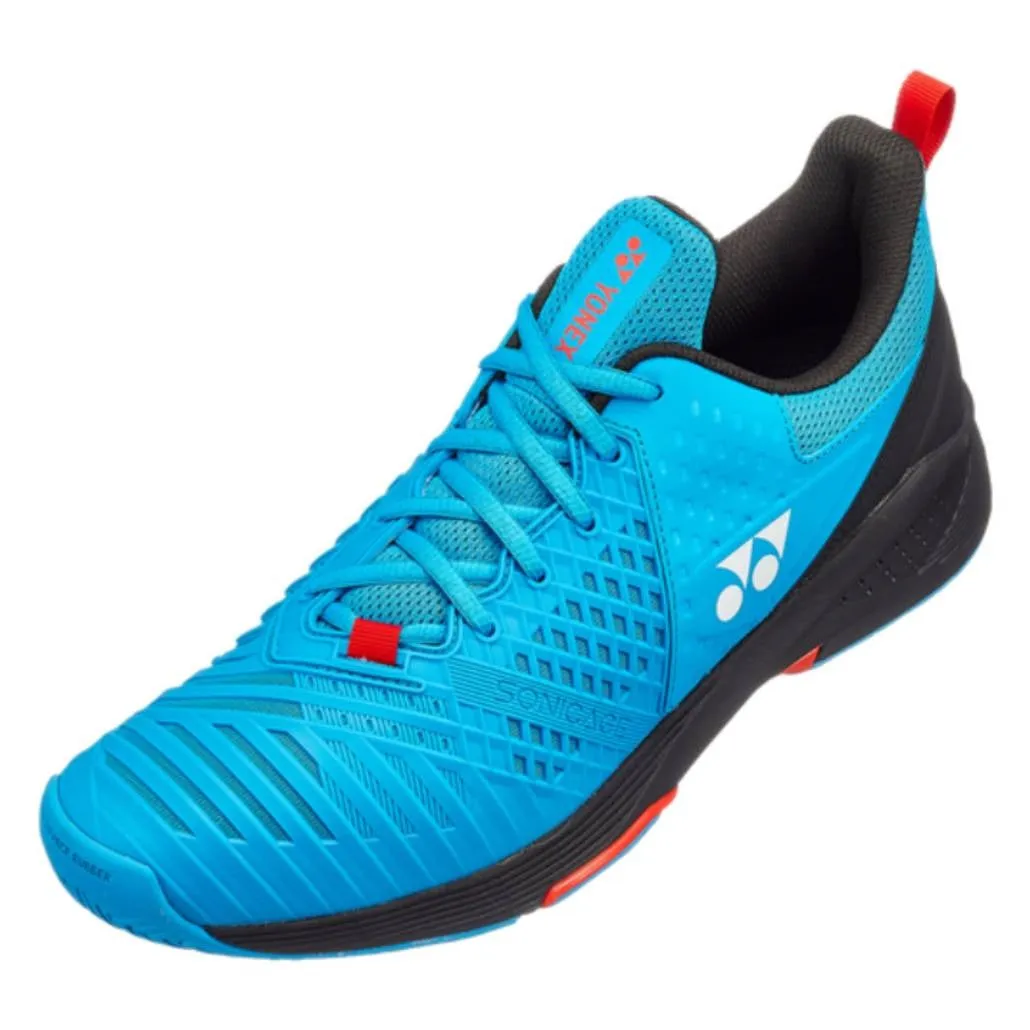 Yonex Power Cushion Sonicage 3 Wide Men's Tennis Shoe (Blue/Black)